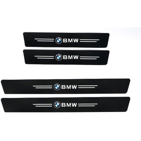 NEW BMW 4PCS Threshold Protective Stickers Door Sill Protector Plate anti slip - Picture 5 of 5